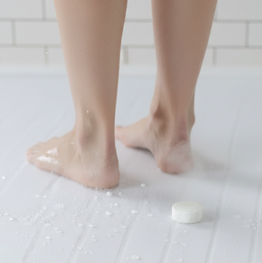 Aromatherapy shower steamer creating a spa-like shower experience